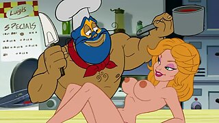 Un camarero delgado  ...